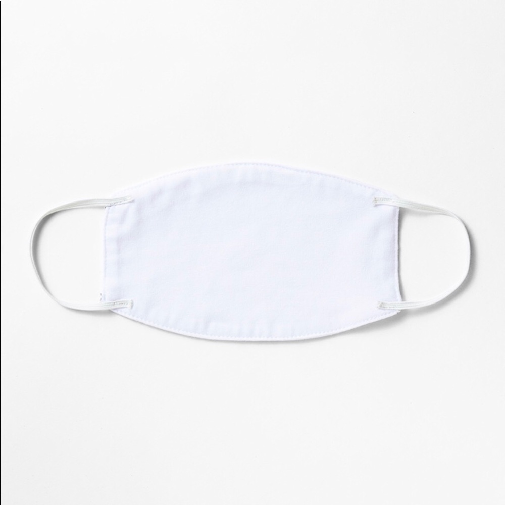 Blue Plaid Gingham Face Mask - Picture 2 of 3